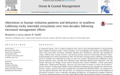 Alterations in human visitation patterns and behaviors in southern California rocky intertidal ecosystems over two-decades following increased management efforts