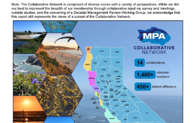 MPA Collaborative Network Submits MPA Decadal Management Review Key Partner Report to the California Department of Fish and Wildlife