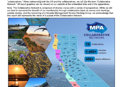 MPA Collaborative Network Submits MPA Decadal Management Review Key Partner Report to the California Department of Fish and Wildlife