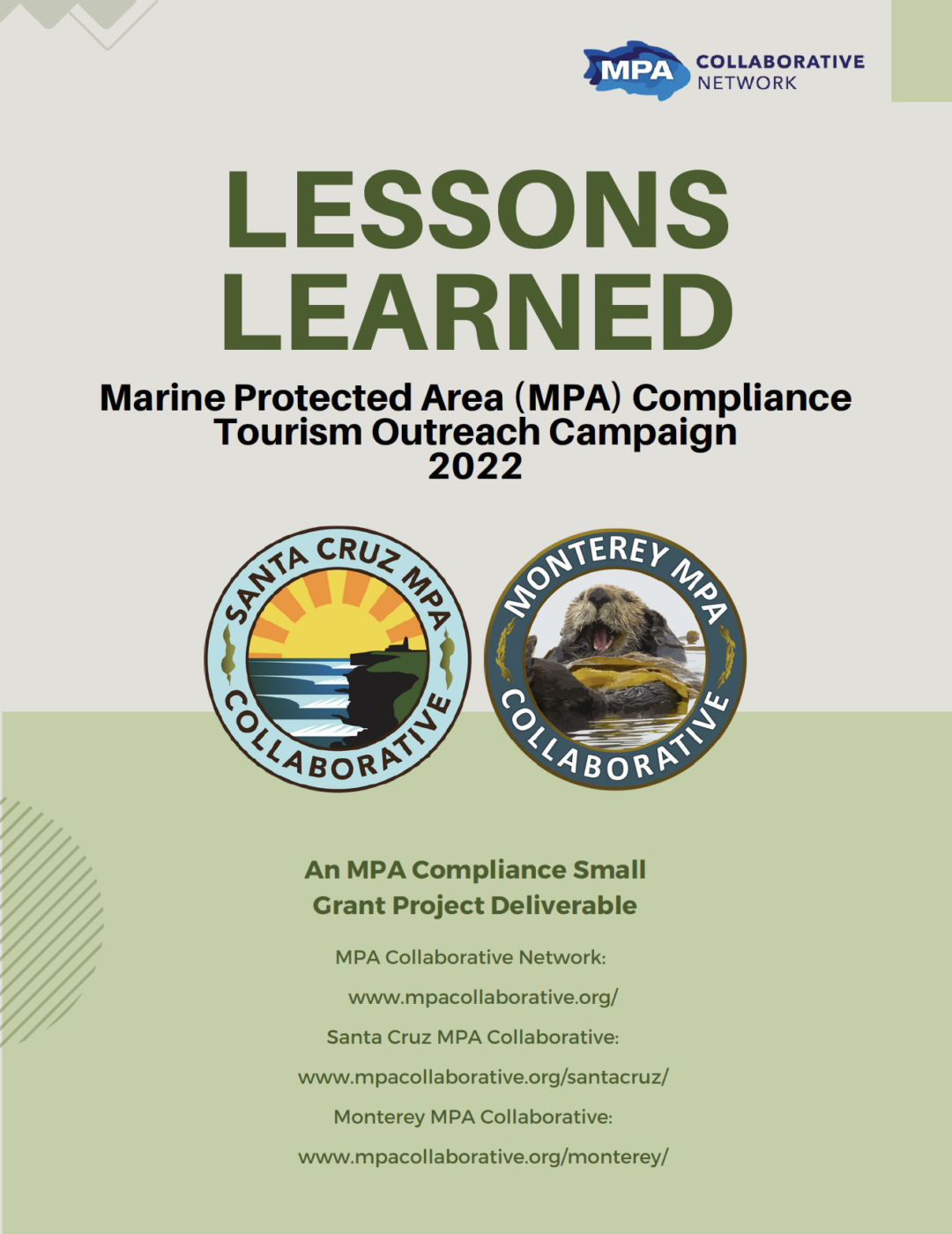 Lessons Learned: MPA Compliance Tourism Outreach Campaign 2022