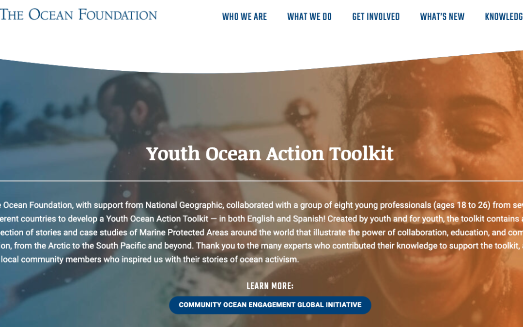Youth Ocean Action Toolkit Available in English and Spanish