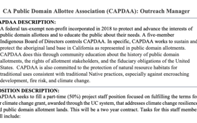 Job Announcement: CAPDAA Outreach Manager